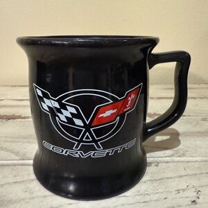 Corvette Coffee Mug Cup Trademark General Motors Encore Checkered Flag Car Logo